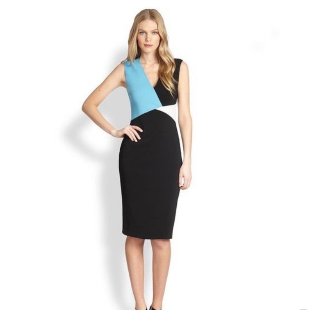 Raoul Sofia color block sleeveless dress